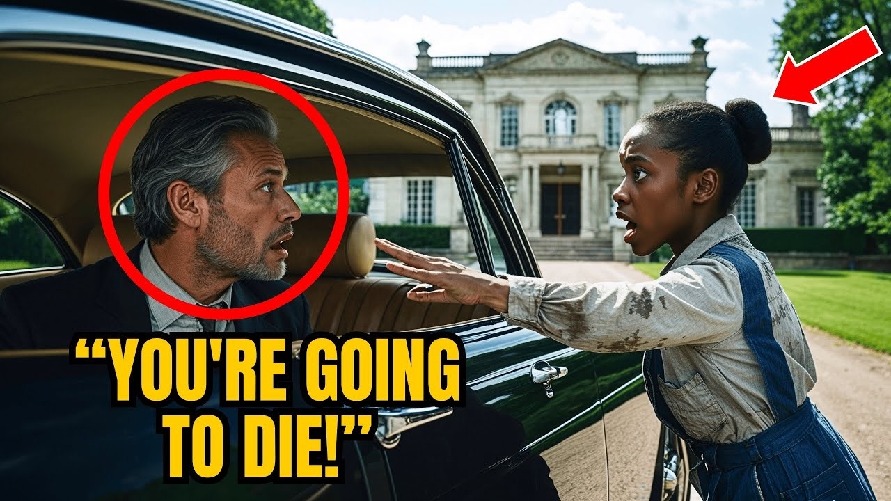 Homeless Black Girl Shouts DON'T DRIVE! YOUR WIFE   Millionaire Is Paralyzed When He Finds Out Why