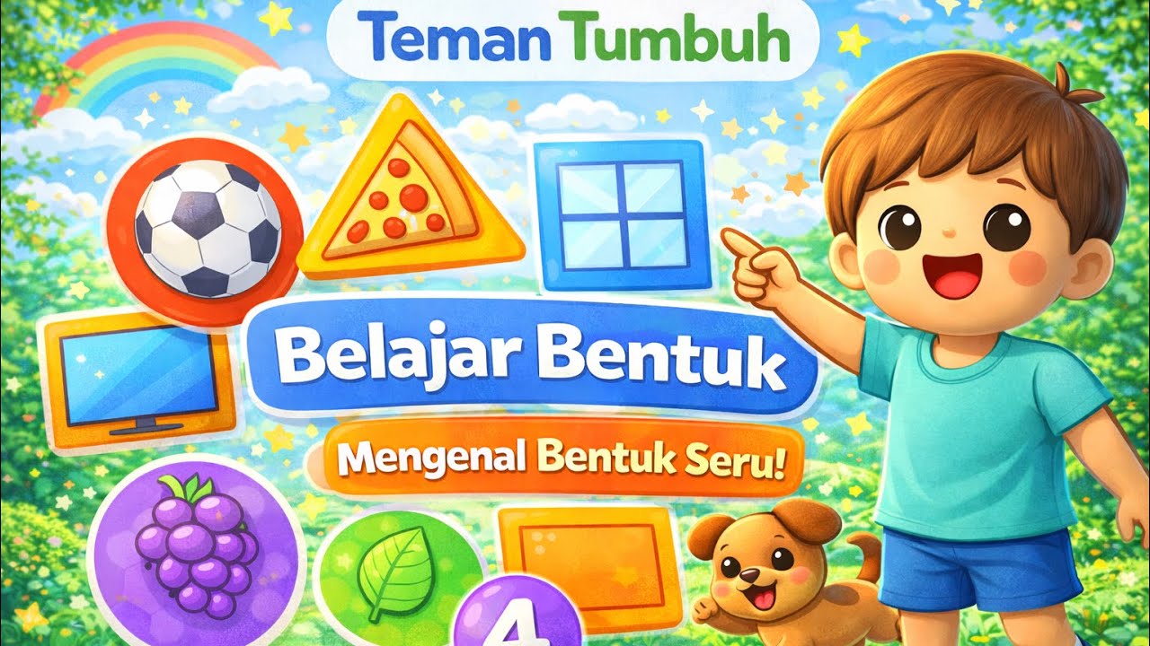 Belajar Bentuk Dasar untuk Balita | Ada Mini Kuis Seru!