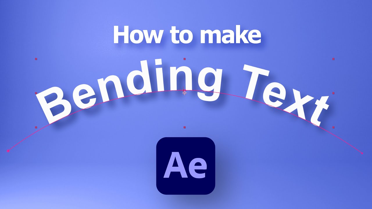 Как согнуть текст в After Effects | Текст по кривой