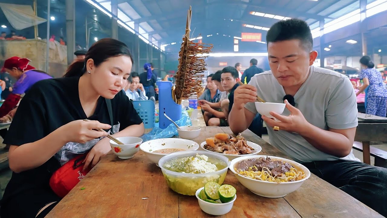 CHỢ PHIÊN MÈO VẠC NGÀY CUỐI TUẦN THIÊN ĐƯỜNG ẨM THỰC VÙNG CAO HÀ GIANG | TUYÊN XINH GÁI