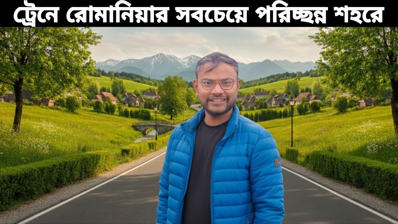 ট্রেনে রোমানিয়ার সবচেয়ে পরিচ্ছন্ন শহরে 