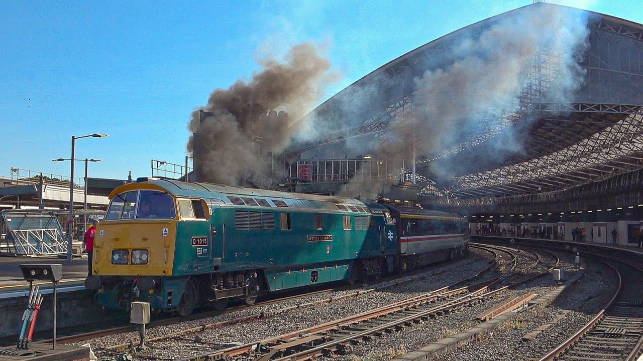 D1015 Raises the Sound Barrier at Temple Meads! D213, 45118, D1015 on the Western Wanderer. 25/08/25