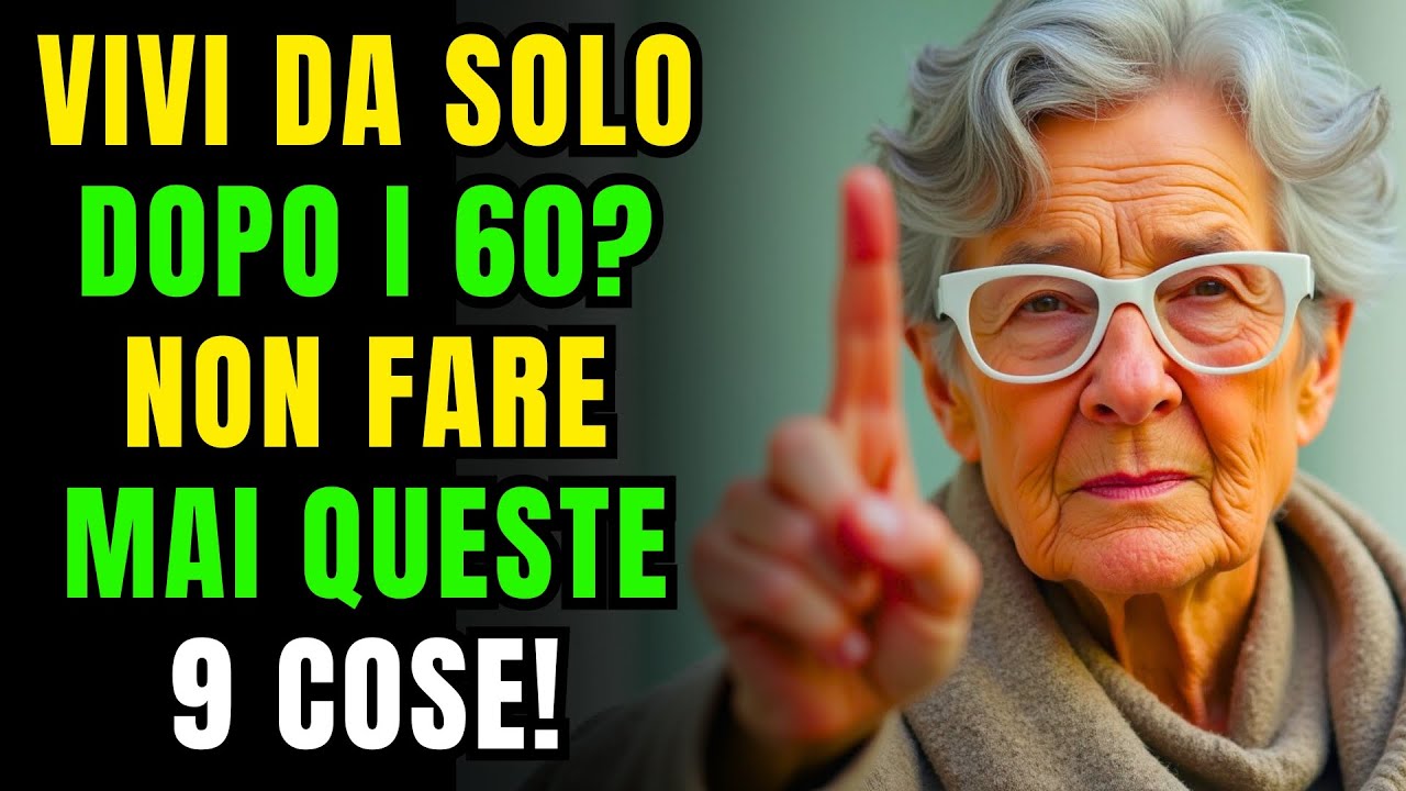 9 cose che gli anziani che vivono da soli non dovrebbero MAI fare