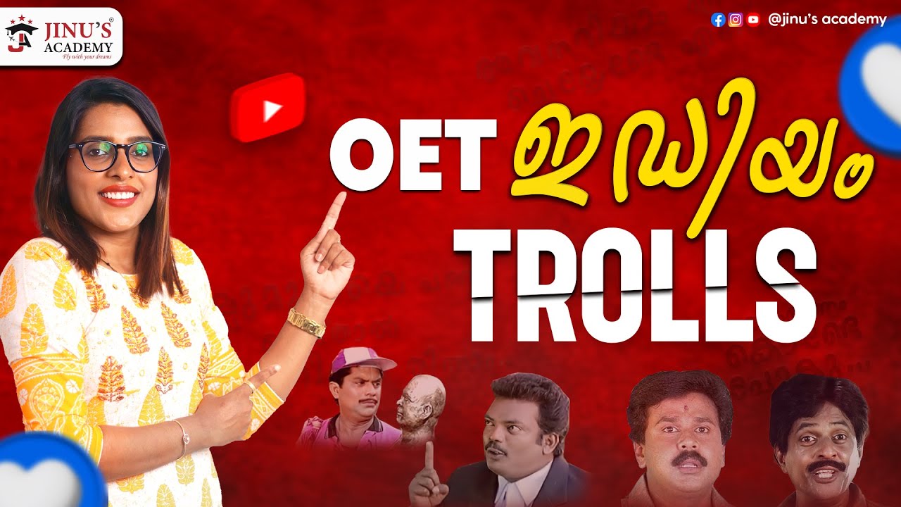 OET Idiom Trolls | OET Idioms Detailed Explanations in Malayalam | Jinu's Academy