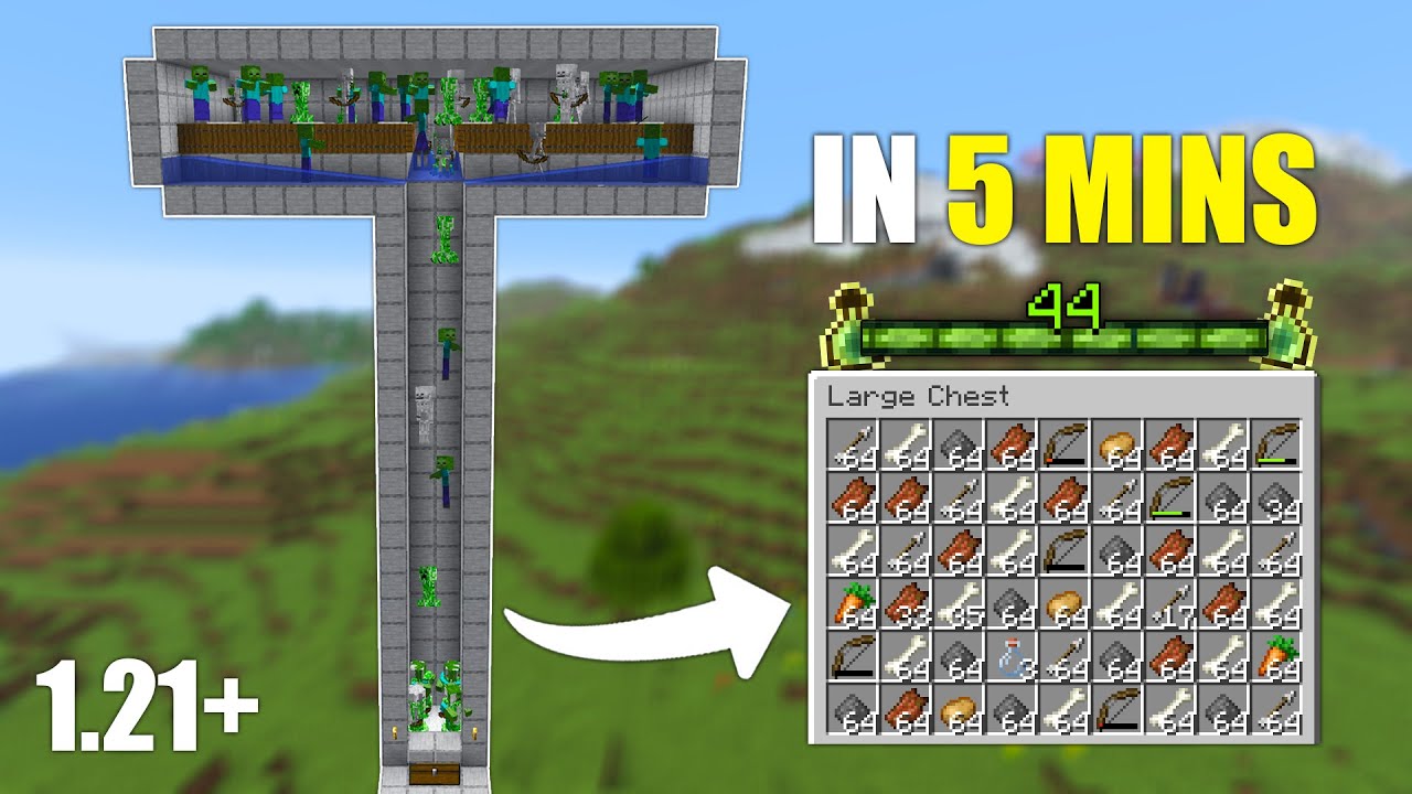 Hướng Dẫn X&acirc;y M&aacute;y Farm Qu&aacute;i Cơ Bản Đến N&acirc;ng Cao Trong Minecraft 1.21