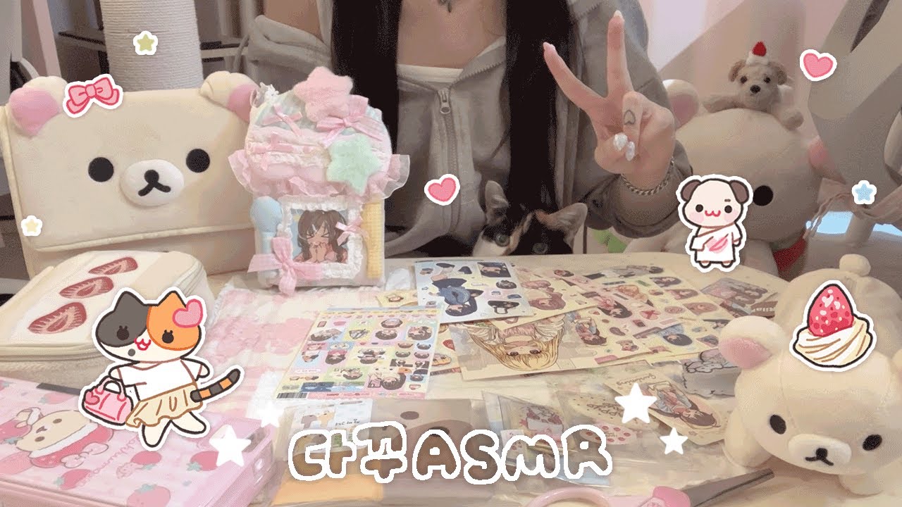 ‧˚. 다이어리 꾸미기 asmr ✂️ 다꾸 · 스티커 .˚‧