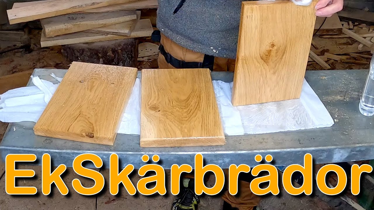 Skärbrädor av ek (Ekskärbrädor)