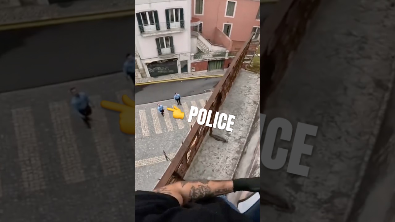 Getting stopped by the Police after climbing Building for Graffiti