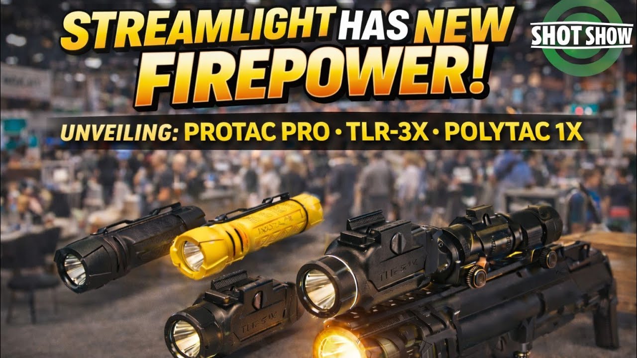 На выставке SHOT Show представлены новые тактические фонари Streamlight: ProTac 1L-X Pro, TLR-3X ...