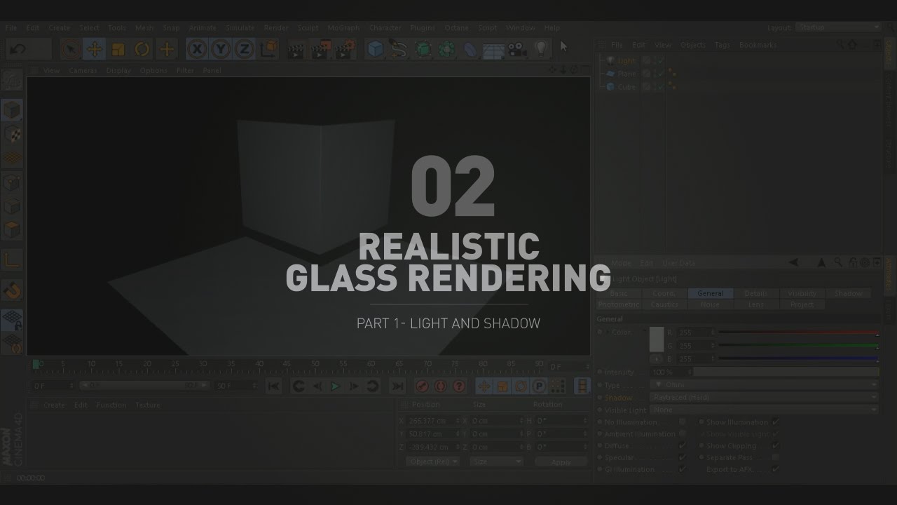 Part 1- Light and Shadows (Cinema 4D)