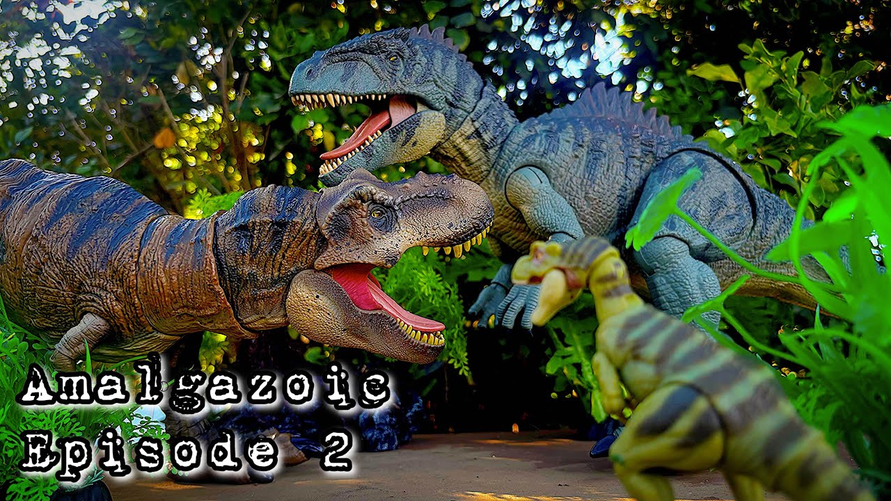 Giganotosaurus vs T. rex (Amalgazoic)