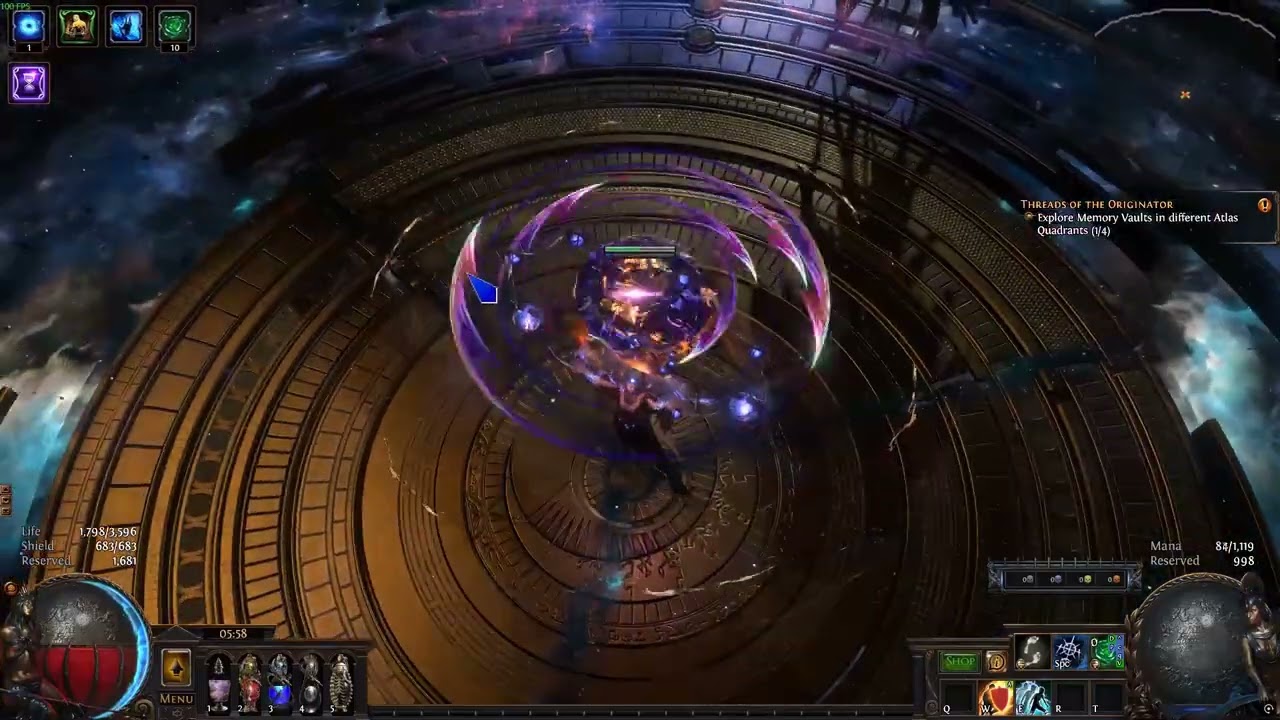 [PoE 3.28] Cold Blade Vortex Power Charge Stacking Occultist // Uber Bosses //