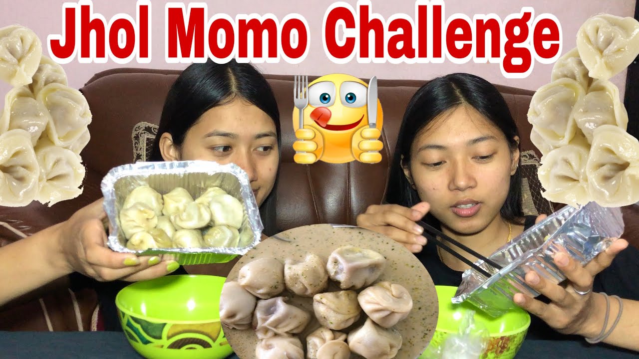 KATHMANDU JHOL MOMO CHALLENGE😋😋|| SISTERS EDITION❤️|| It’s me Aarati
