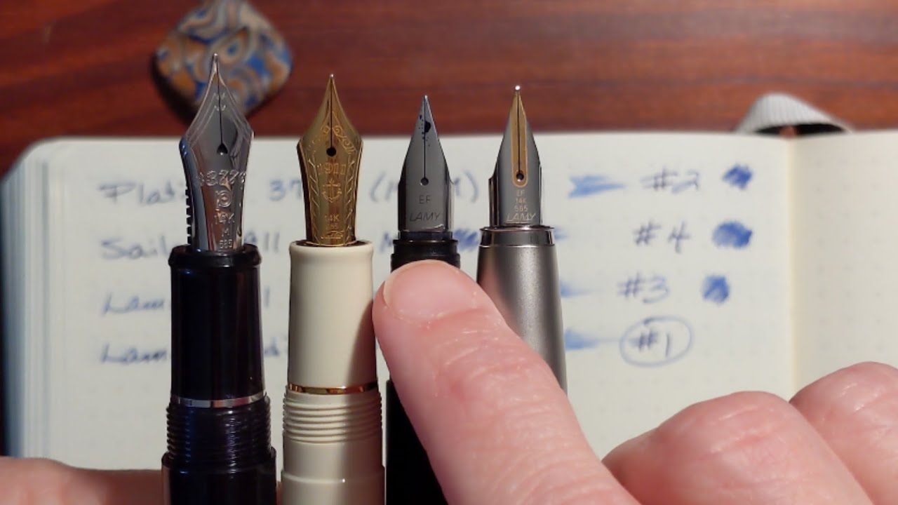 Platinum 3776 M vs Sailor 1911 M vs Lamy EF