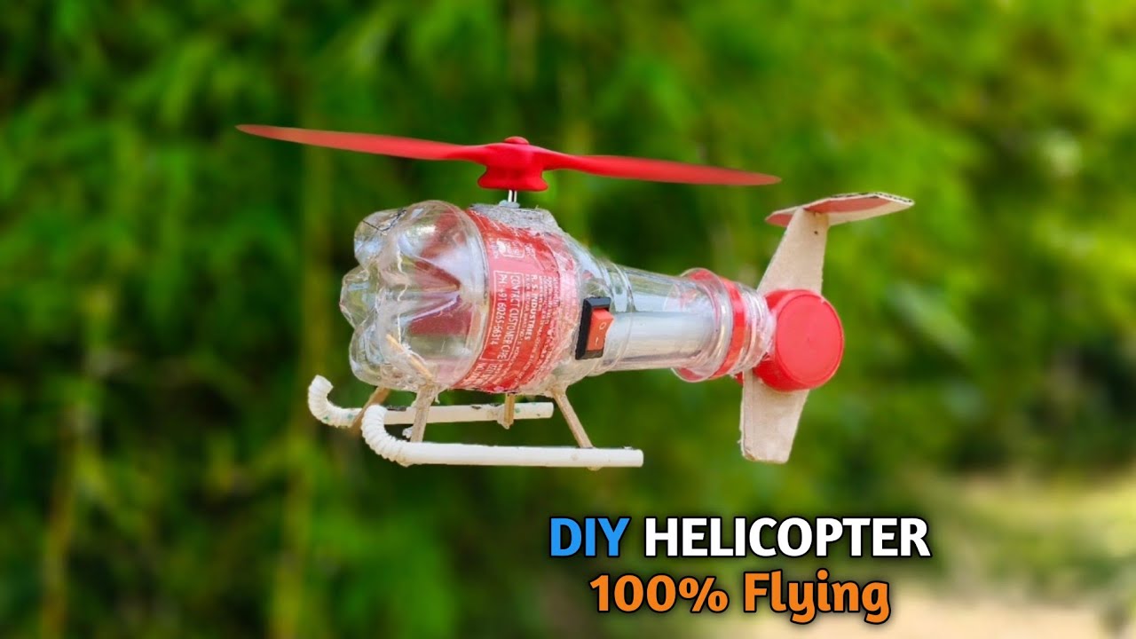 How To Make Helicopter at Home | Diy helicopter | how to make bottle helicopter