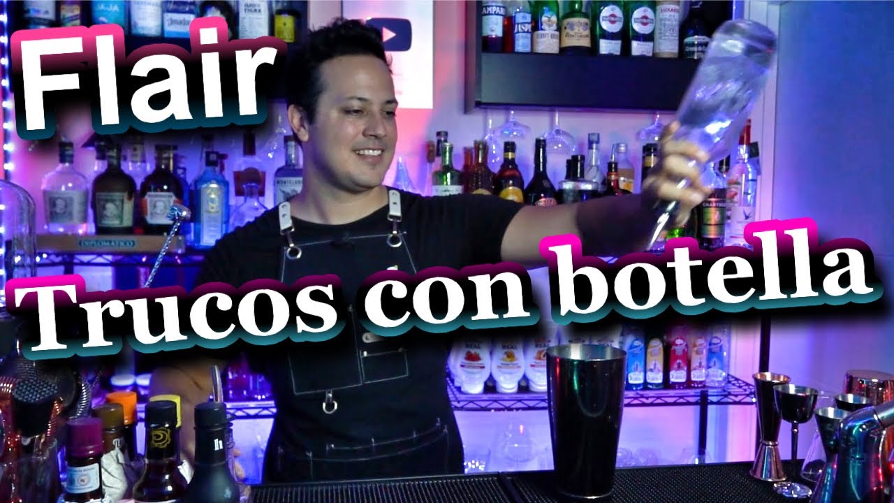 🍾 Como hacer flair BASICO / TRUCOS con botella ☑️