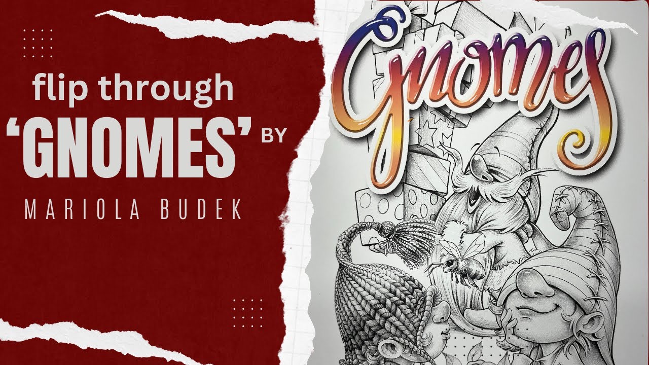 Coloring book flip through | Mariola Budek's Gnomes. It's adorable!