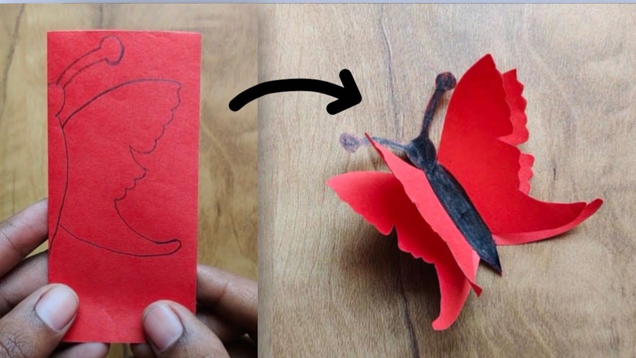 Beautiful Paper Butterfly Craft