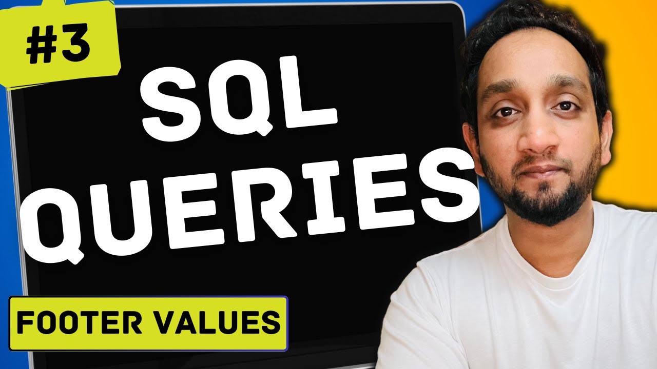 Footer Values - SQL Interview Query 3 | SQL Problem Level 