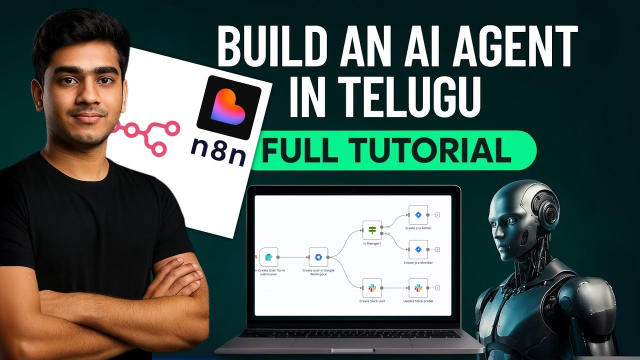 Build AI Agent for Business with N8N | ChatUI Integration Tutorial Telugu | #n8nautomation #aitelugu