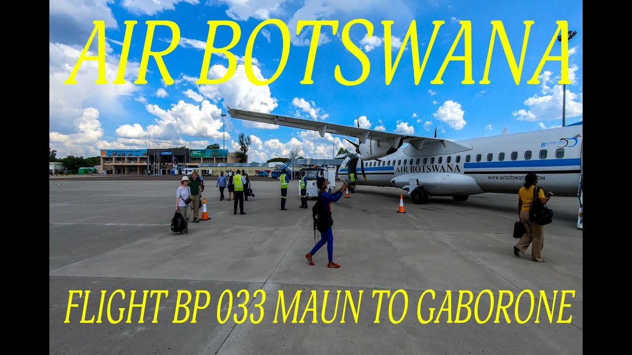 Air Botswana  (Economy) ATR 42 - 500 Maun to Gaborone