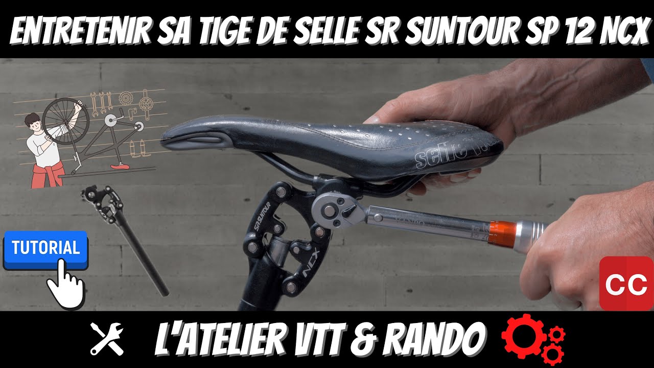 Entretien tige de selle SR Suntour SP12 NCX. #suntour #vtt #vttae