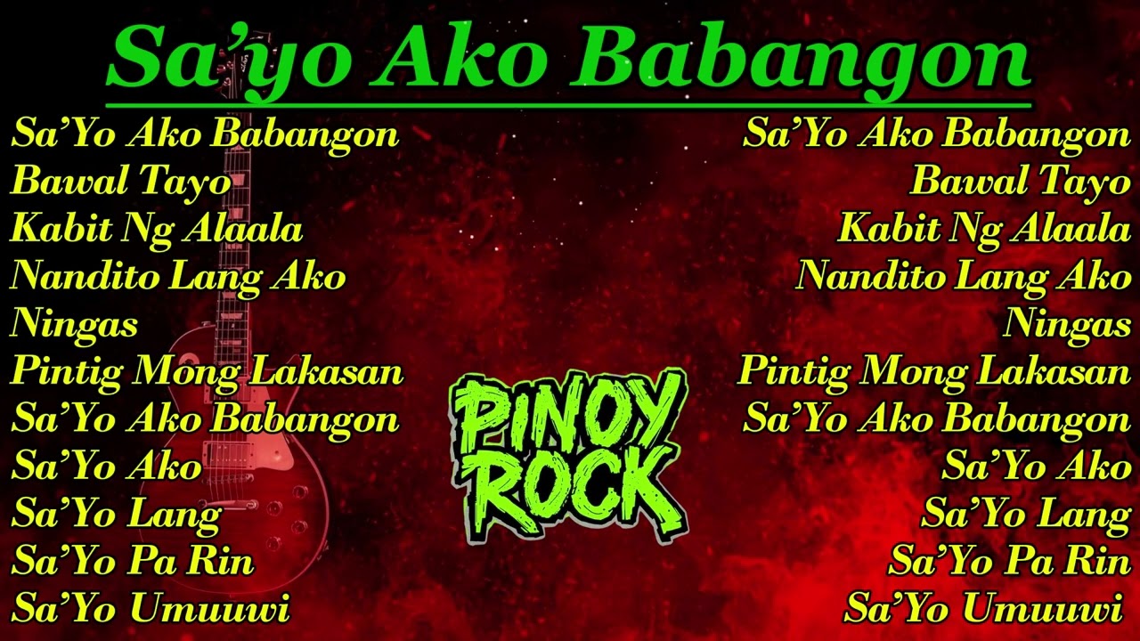 SA'YO AKO BABANGON |  PINOY ROCK MUSIC STUDIO - BEST PINOY ROCK  PLAYLIST 2026 🤟🎸