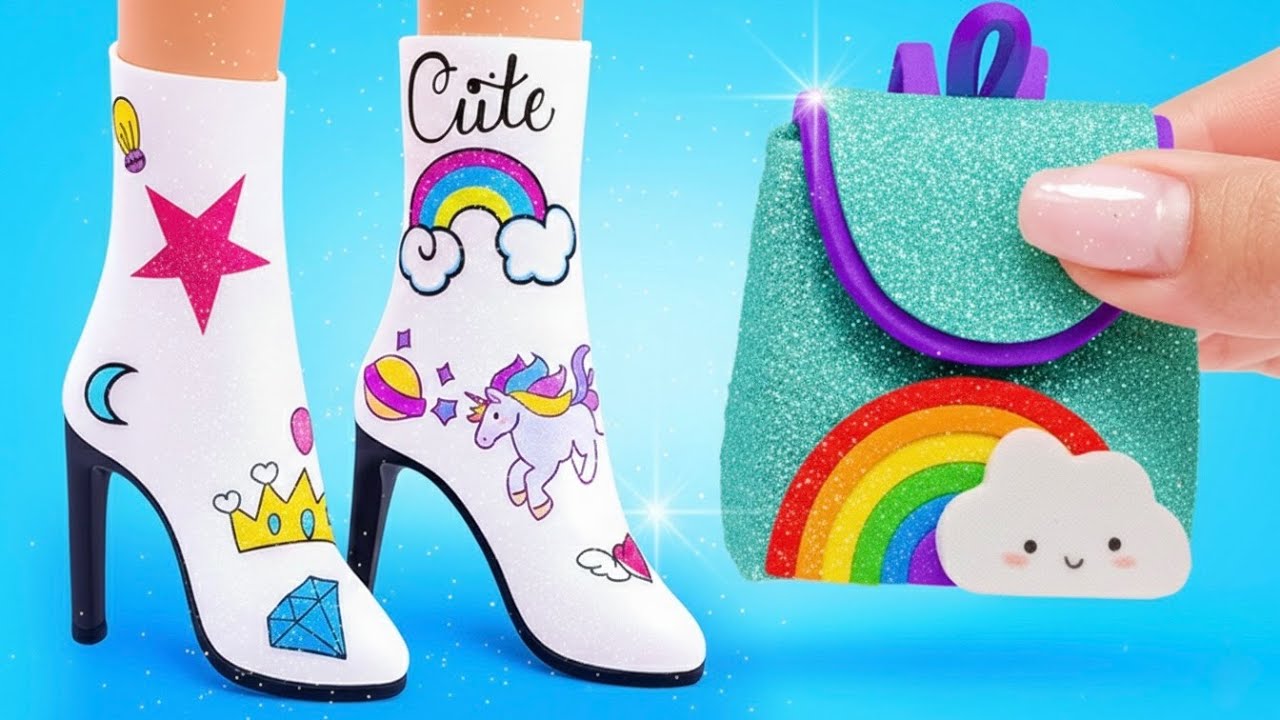 👠🎀 Désastre des Petits Chaussures ! DIY Réparation pour Tes Poupées