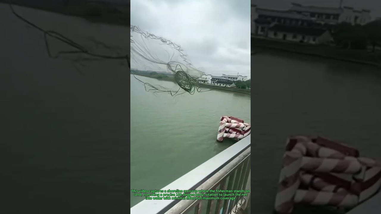 Traditional Fishing Trick: Perfect Cast Net Throw in 60 Sec!