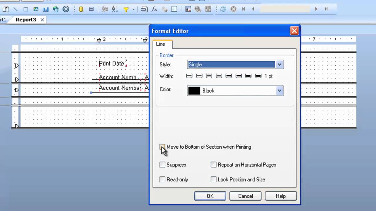 Crystal Reports Training - Printing tables in a Crystal Reports