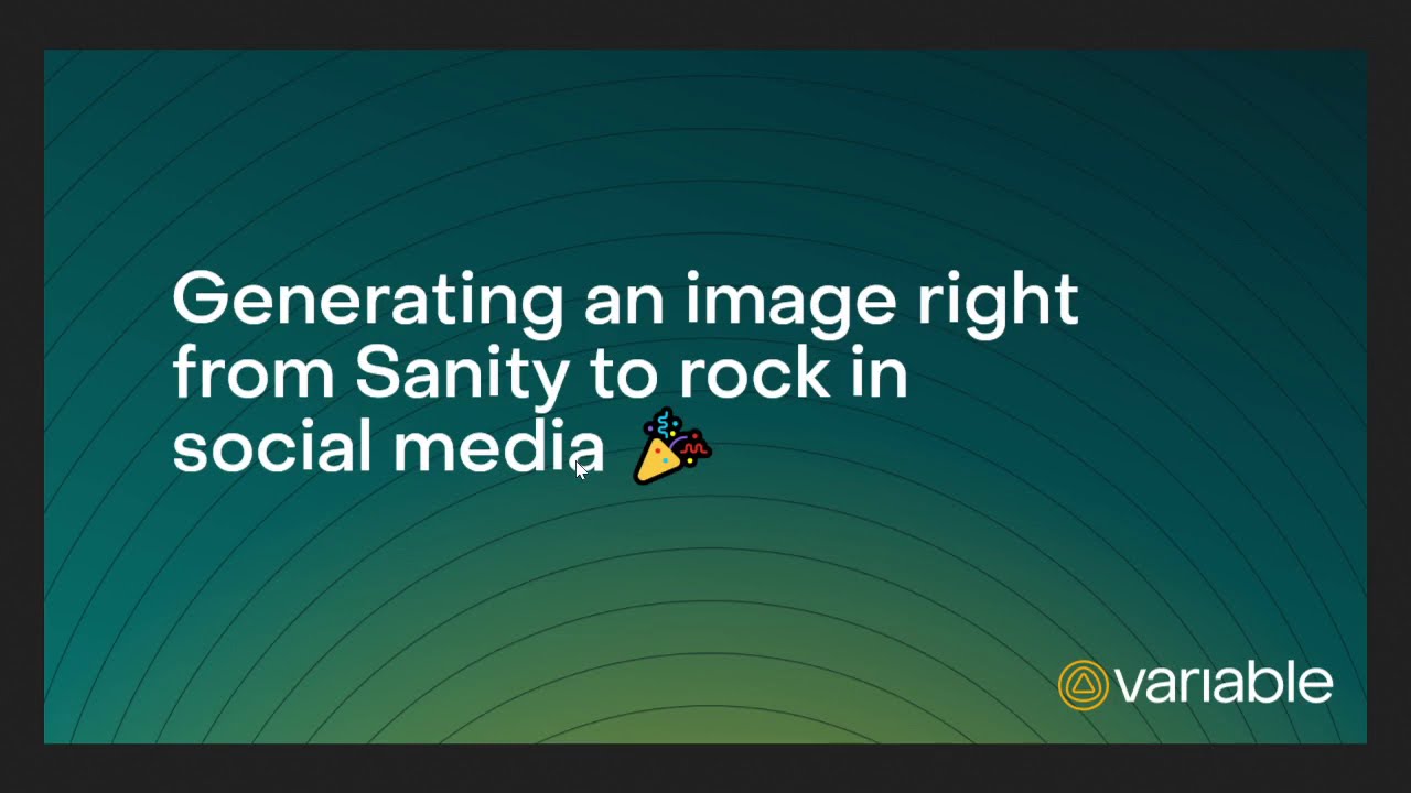 Creating a sharing image editor for Sanity.io