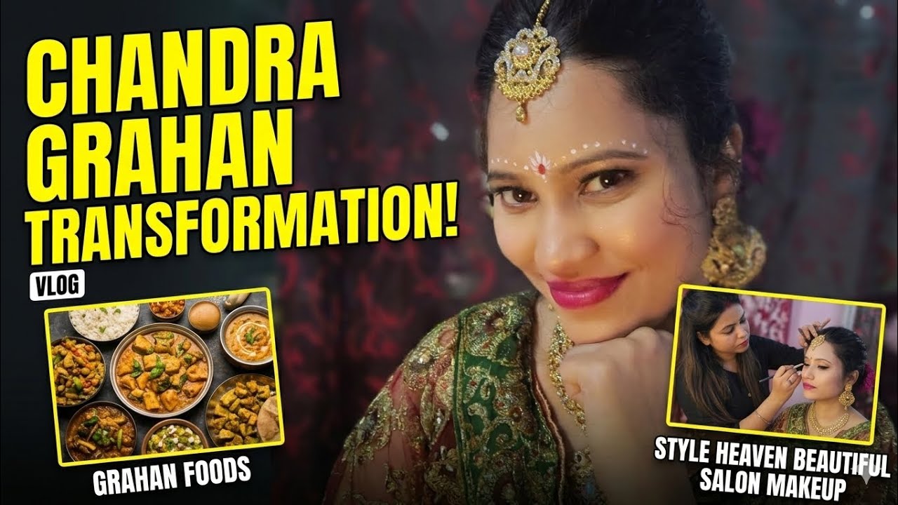 My Chandra Grahan Routine & A Total Glam Transformation! ✨ | STYLE HEAVEN BEAUTY SALON BERHAMPUR 📍
