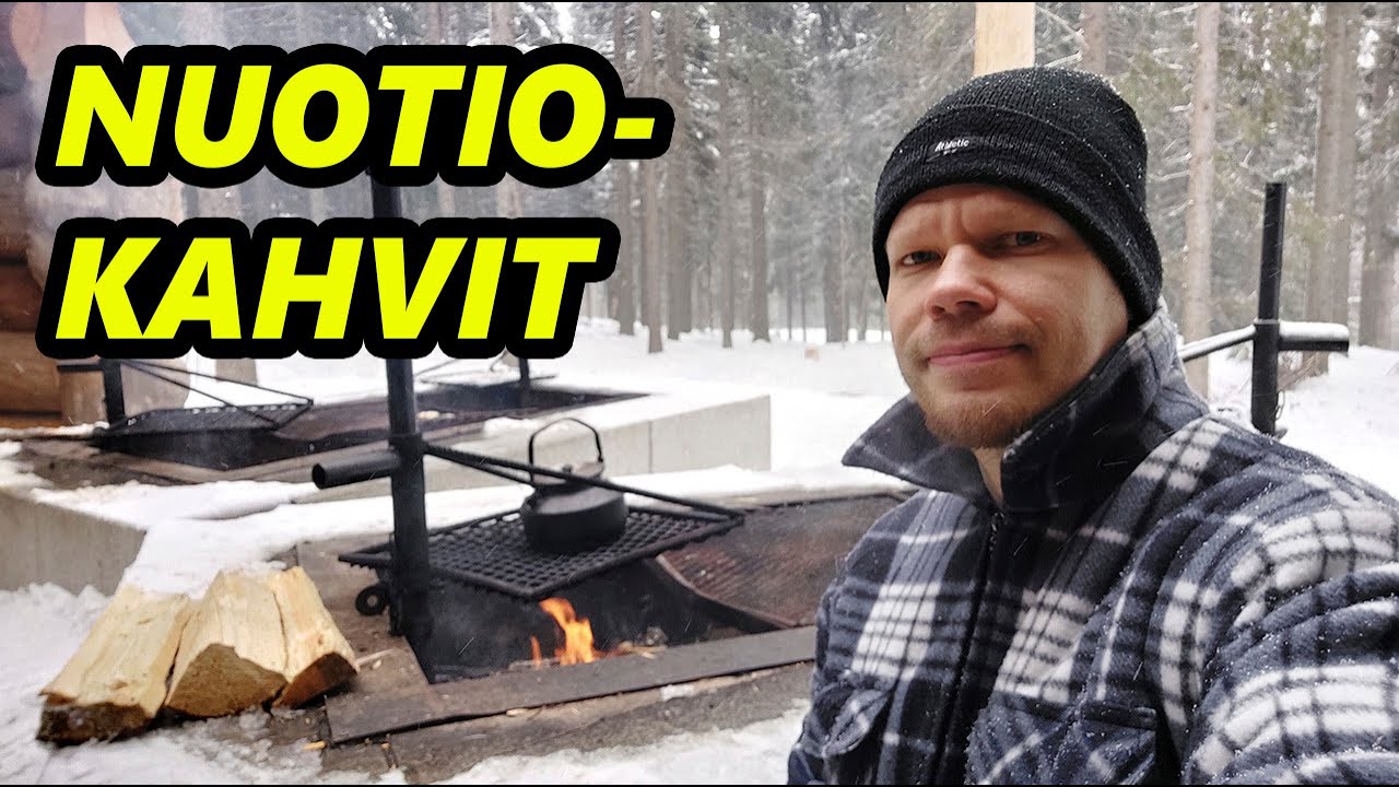 N&auml;in keit&auml;t pannukahvia nuotiolla