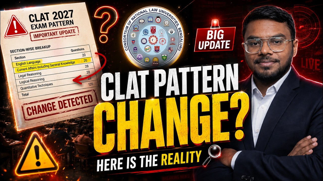 CLAT 2027 Pattern Change : What the Consortium Is Hiding From You | Full Breakdown