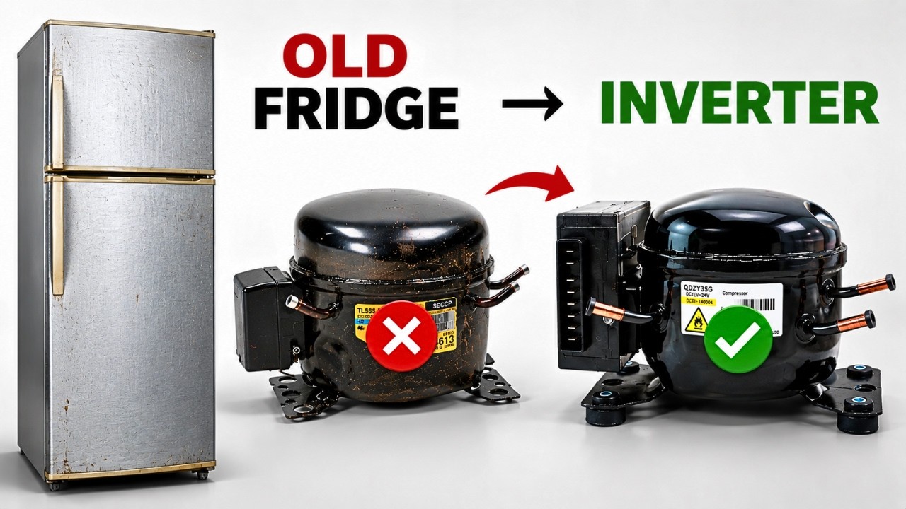 I Installed R600a Inverter Compressor In OLD Fridge!!