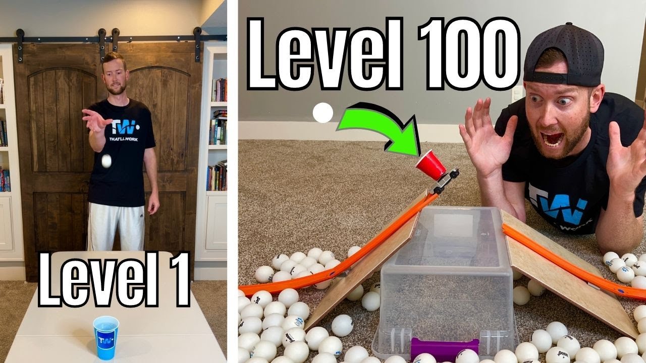 Best Ping Pong Trick Shots From Level 1 to Level 100