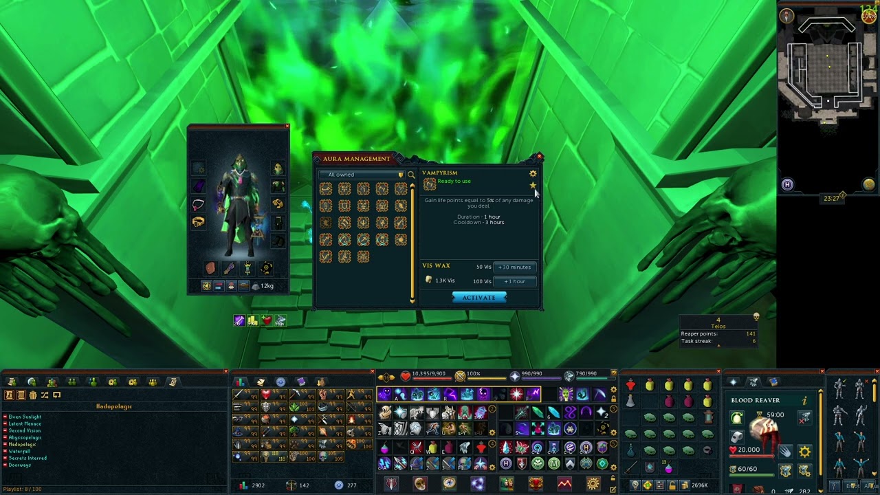 How to activate and quick-activate Auras rs3