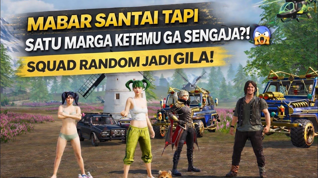 PUBG Mobile Mabar Squad Random — Satu Marga Ketemu Nggak Sengaja?! 😱🔥