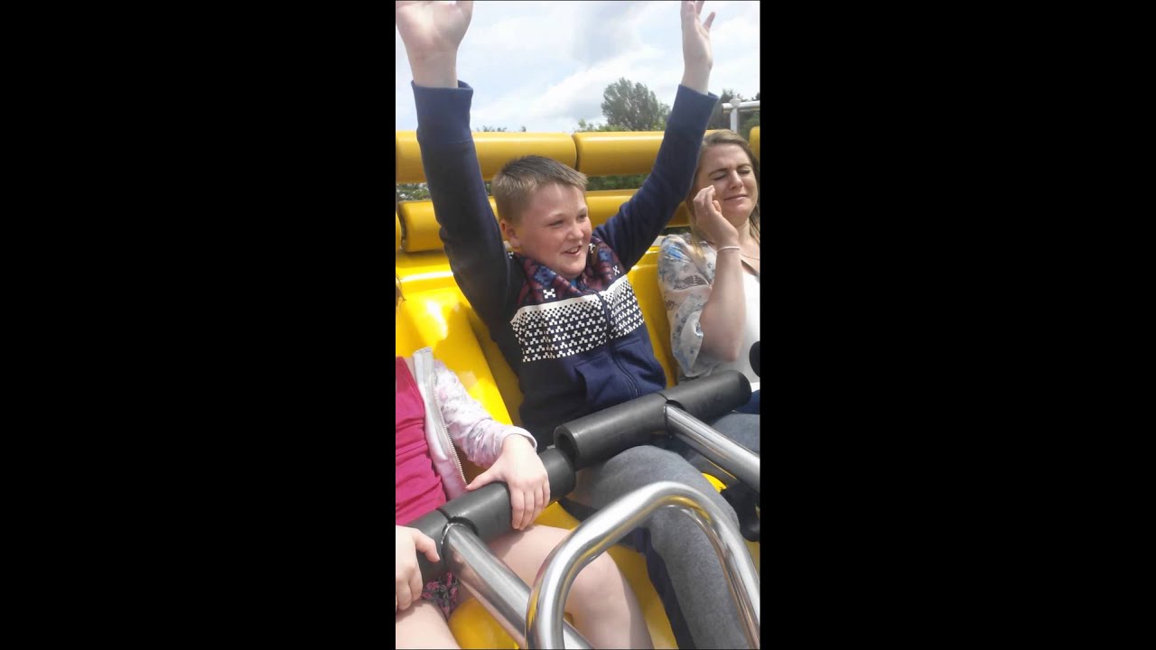 Ruby on the twistosaurus flamingo land
