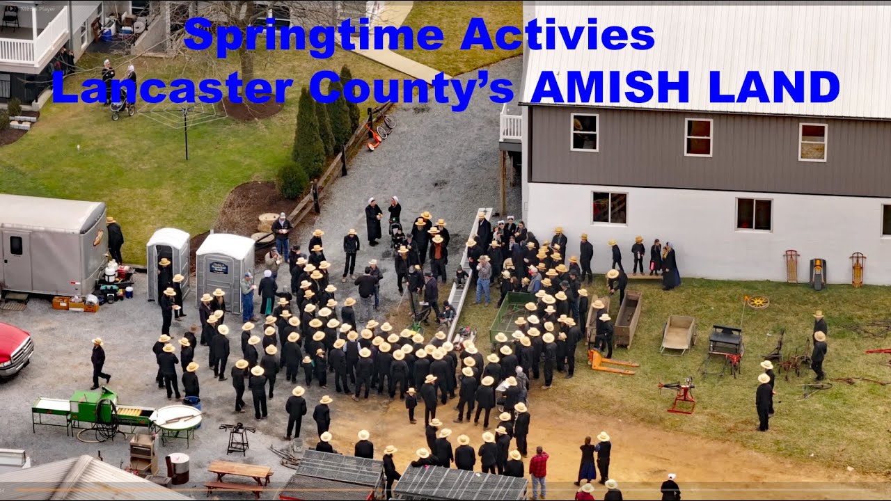 IT'S SPRINGTIME in Lancaster County's AMISH Land!  Mud Sales, Farm Auctions- Video Vignettes No. 62
