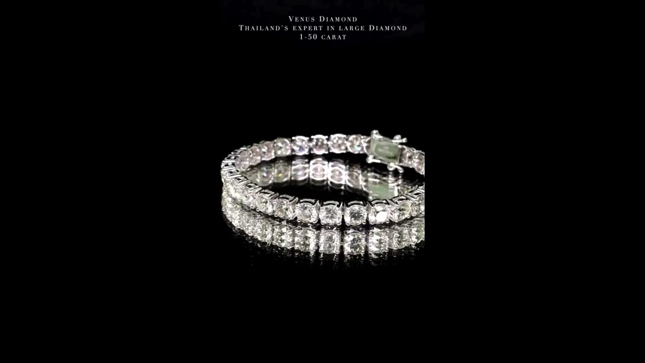 สร้อยข้อมือ Diamond 29 pcs 15.25 ct สี F G ความสะอาด VVS VS  ใบเซอร์ HKD