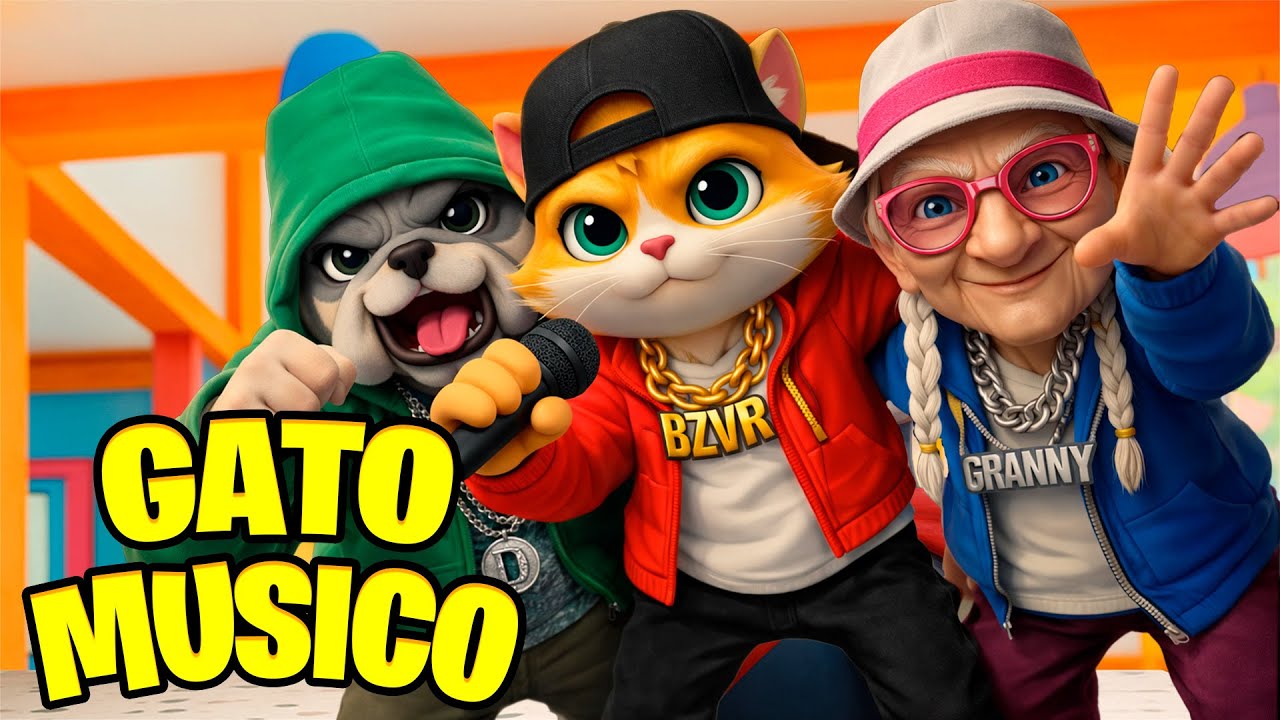 Las LOCURAS del Gato y la Abuelita 🔥 CANCIONES COMPLETAS I AM CAT