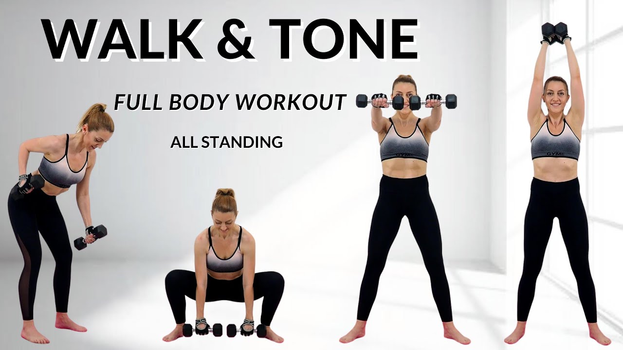 🔥35 Min WALK & TONE Dumbbell Workout🔥Burn Fat & Build Muscle🔥Full Body Compound Moves🔥