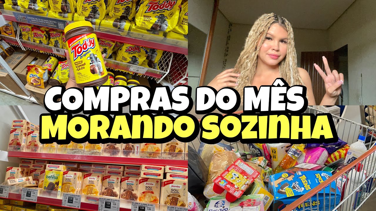 COMPRAS DO MÊS DE OUTUBRO MORANDO SOZINHA AOS 20 ANOS 😍