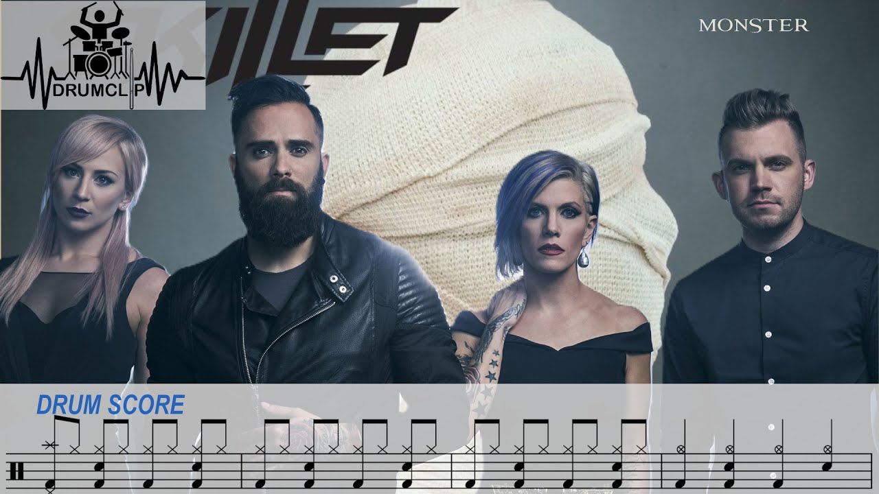 Skillet - Monster (Drum Score)