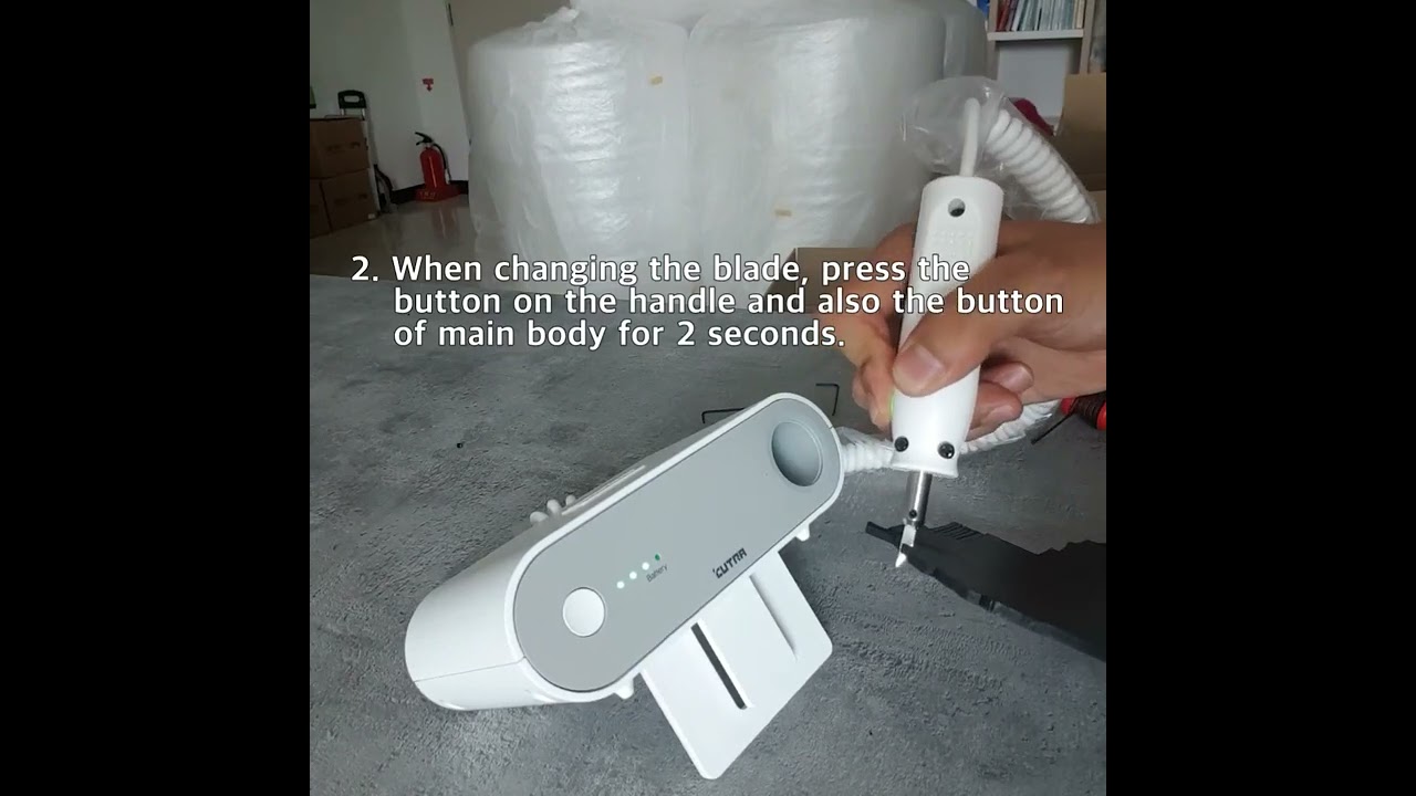 How to reset wondercutter when change blades