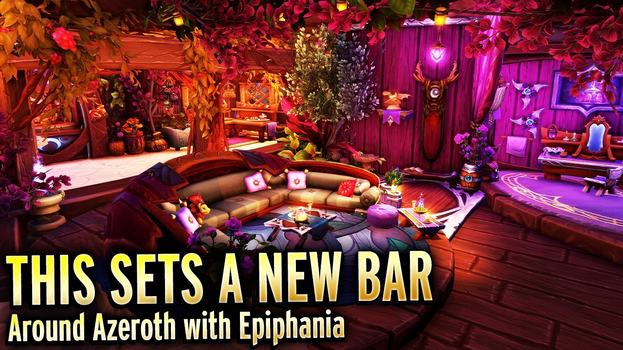 This GORGEOUS Build Sets New Standards! Around Azeroth with Epiphania WoW Housing Tour