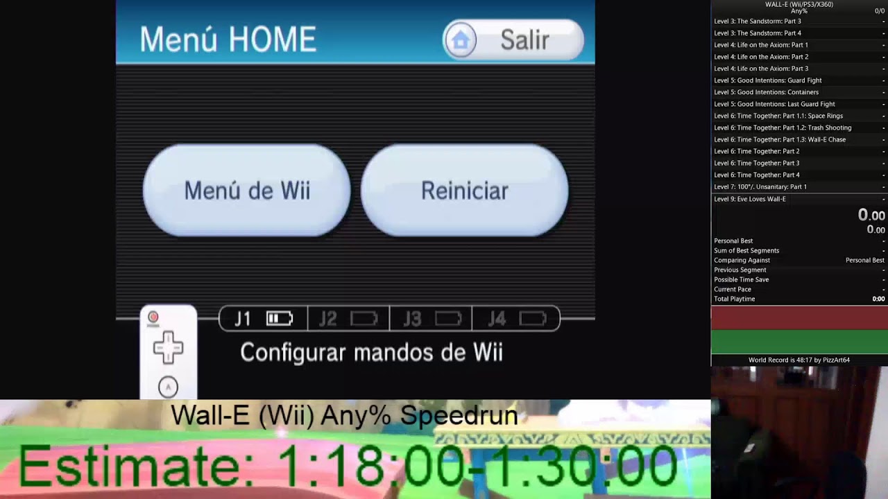 ¡Wall-E (Wii) Any% Speedrun y Luego Otro Juego! (INTENTO FALLIDO)