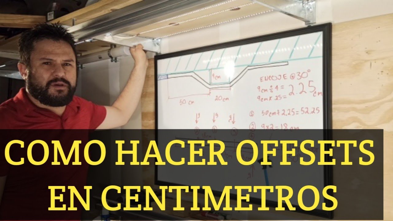 COMO DOBLAR OFFSET EN TUBOS ELECTRICOS EMT EN CENTIMETROS!