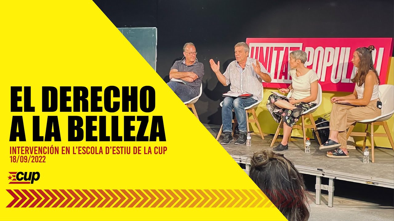 El derecho a las cosas bellas. Intervención de Carlos Fernández Liria en l’escola d’estiu de la CUP
